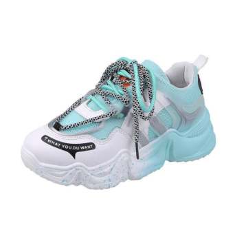 Giày nữ giày thể thao sneaker tăng chiều cao phong cách Hàn Quốc GN12 - xanh
