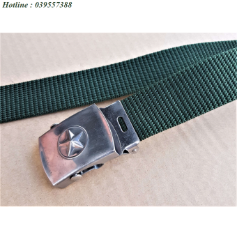 DÂY NỊT VẢI DÙ NAM DHM-441, DÂY THẮT LƯNG VẢI DÙ MÀU XANH