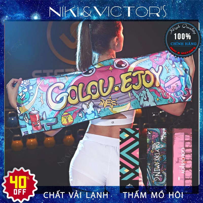 Khăn lạnh tập thể thao tập gym yoga thấm hút mồ hôi làm mát cool towel khăn làm mát đa năng cao cấp size lớn 30*100cm