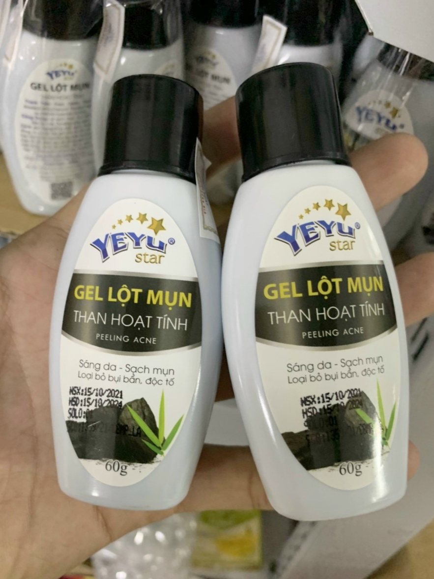 Gel lột mụn yeyu 60g, gel lột than hoặt tính