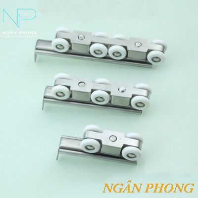 [HCM]BÁNH XE CỬA LÙA THÉP KHÔNG GỈ- 8 BÁNH