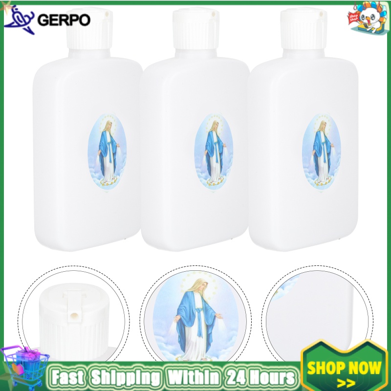 FVVMEED 4 Pieces Easter Holy Water Bottles White Plastic Refillable Liquid  Storage Container with Go…See more FVVMEED 4 Pieces Easter Holy Water