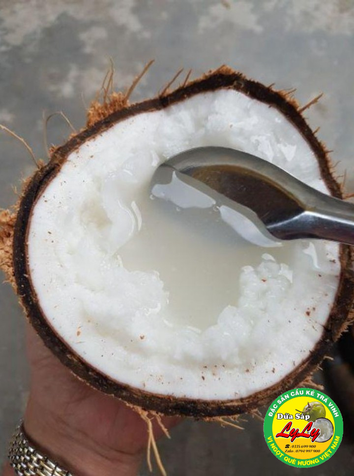 Dừa sáp loại bi 700g đặc ruột cầu kè