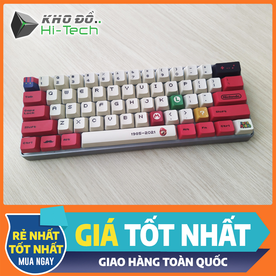 Nút keycap Mario lẻ cho bàn phím cơ 💖 𝘍𝘳𝘦𝘦𝘴𝘩𝘪𝘱 💖. Chất liệu PBT dye-sub dày dặn, chắc chắn