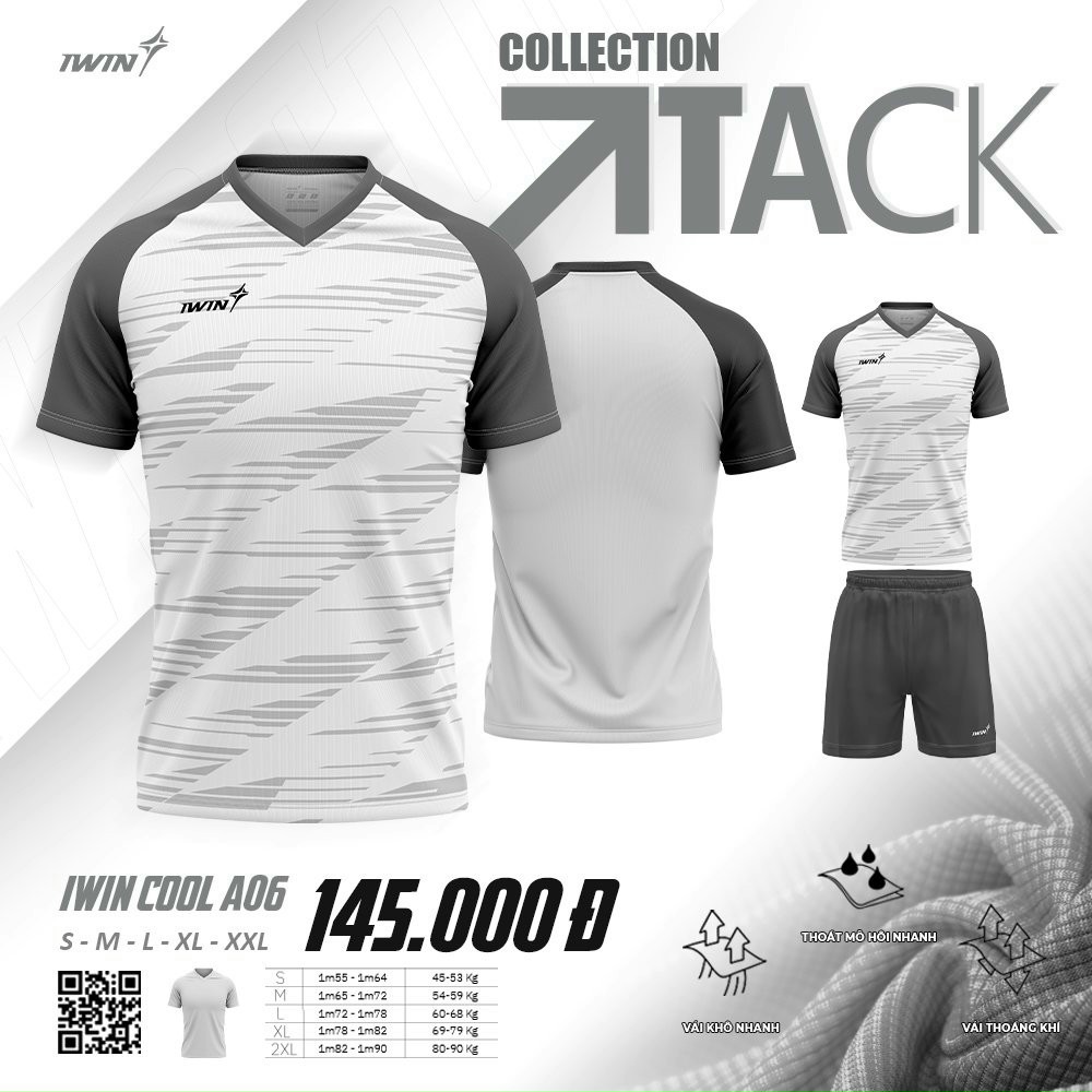 Quần áo bóng đá iwin chính hãng cool a06