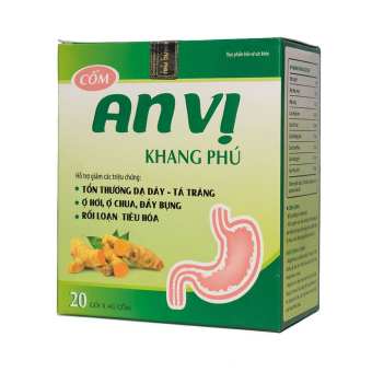 Cốm An Vị Khang Phú - Hộp 20 Gói - Giảm Rối Loạn Tiêu Hoá, Ợ Chua, Đầy Bụng, Đau Dạ Dày Tá Tràng