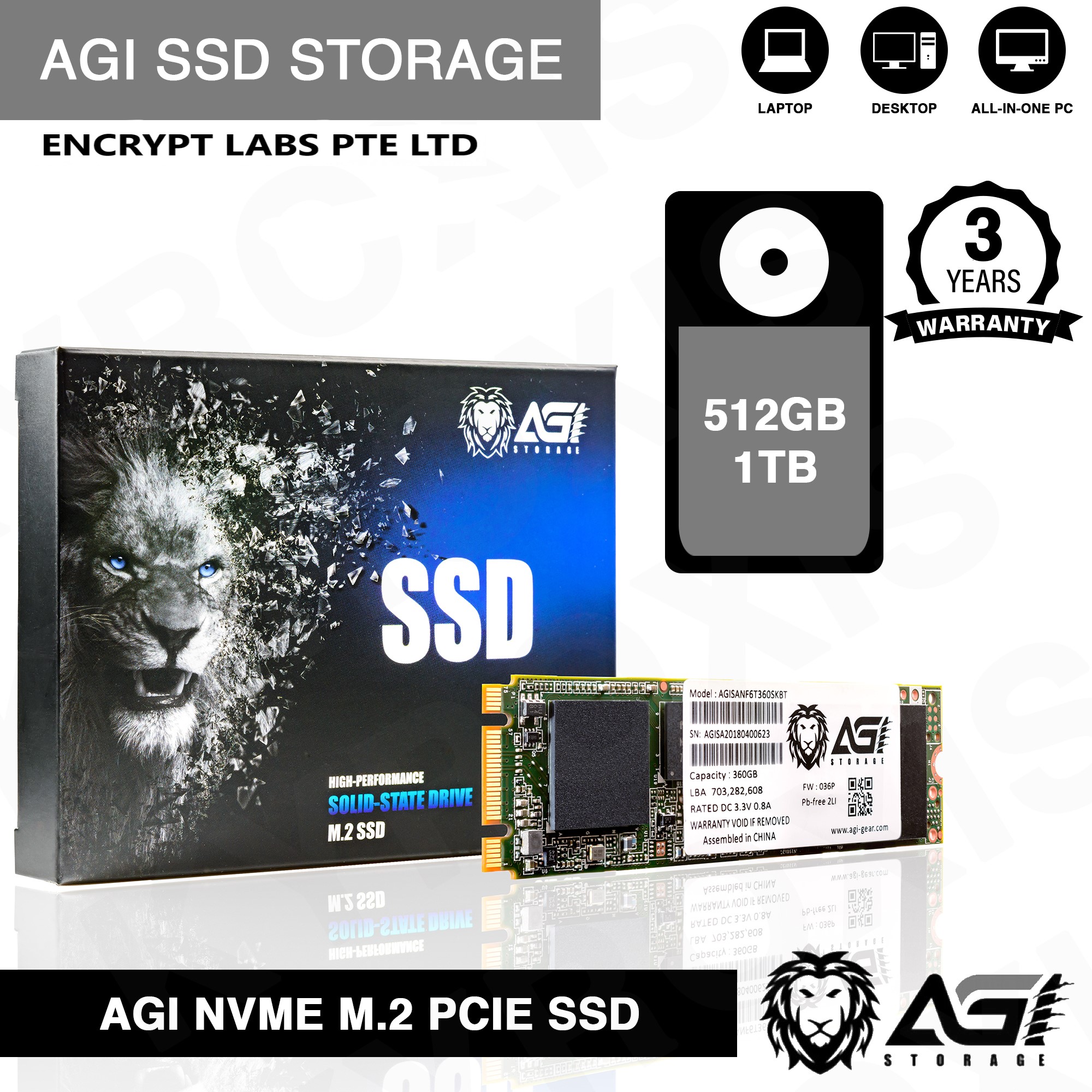 Agi Portable Ssd 512Gb/1Tb - Compact Swift Storage Solution For