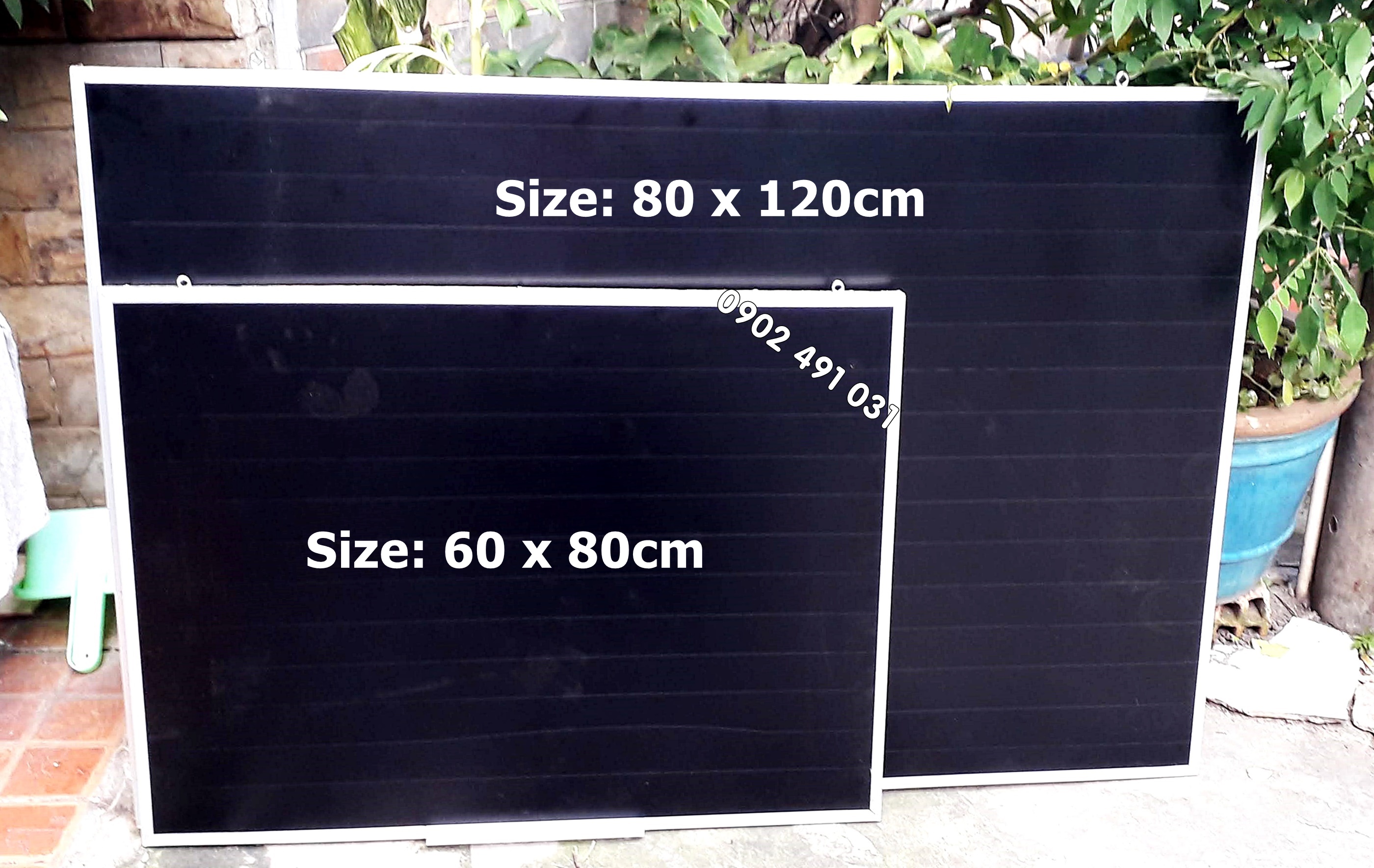 Bảng đen viết phấn 0.8 x 1.2m