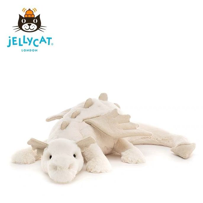 BNWT!! shops JellyCat Medium Onyx Dragon and Snow Dragon