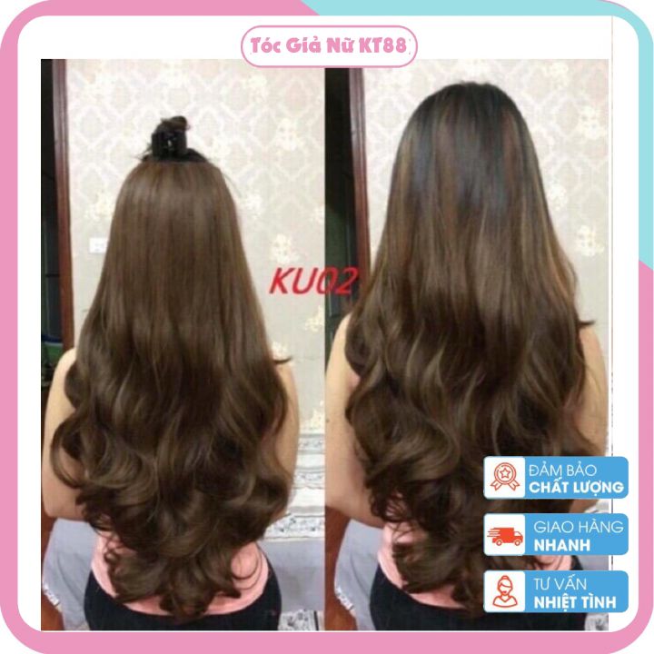 Tóc xoăn giả nữ phong cách hàn quốc