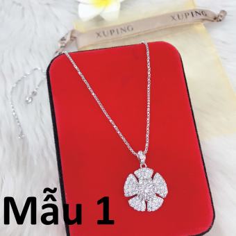 Dây Chuyền Nữ Bạch Kim Cao Cấp Givishop - D170573 - Sáng Như Vàng Thật ( Cam Kết Không Đen, Không Ngứa, Chất Liệu Bạc Pha Hợp Kim Cao Cấp ) - { vòng cổ nữ bạc, vòng cổ đôi, vòng bạc nữ giá rẻ, vòng bạc nữ giá rẻ, vòng bạc giá rẻ