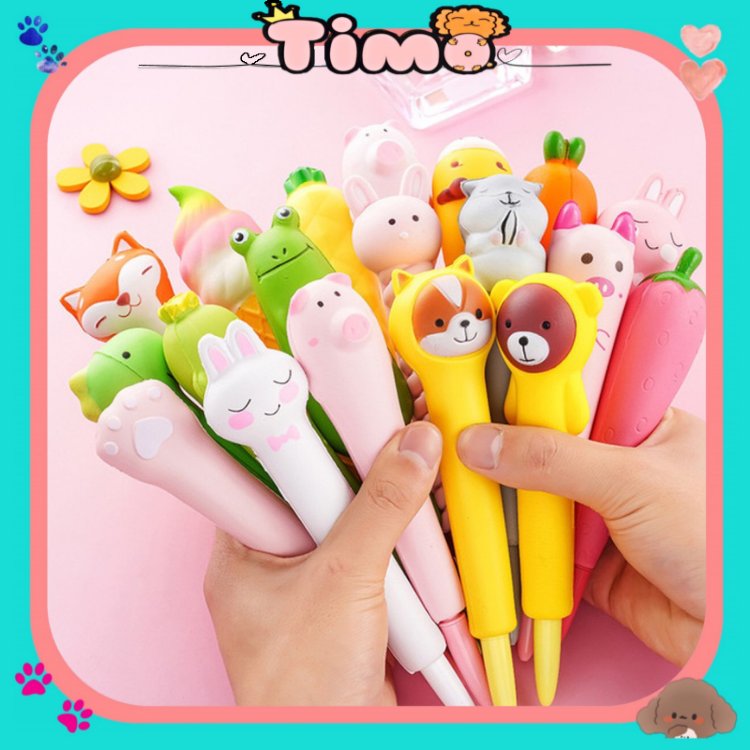 Bút bi squishy cute dễ thương mực nước đen văn phòng phẩm vpb4