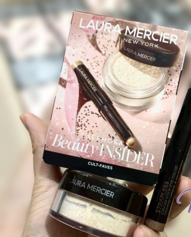 Sephora set phấn phủ, màu mắt laura mercier