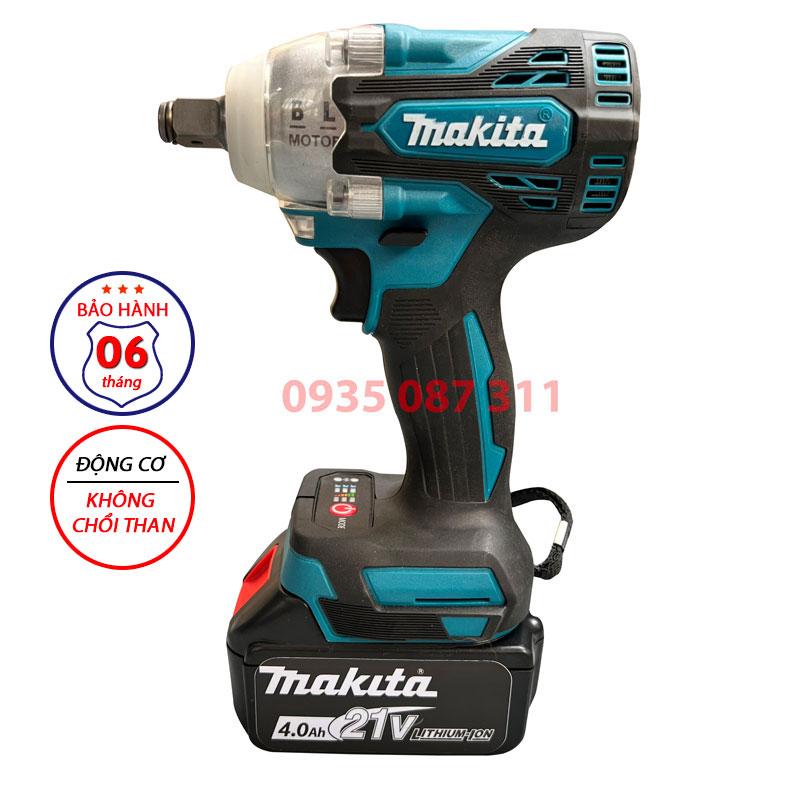 Máy Siết Bulong Makita 21V Dùng Pin Không Chổi Than 520Nm Bảo Hành 6 Tháng HÌNH ẢNH THỰC TẾ