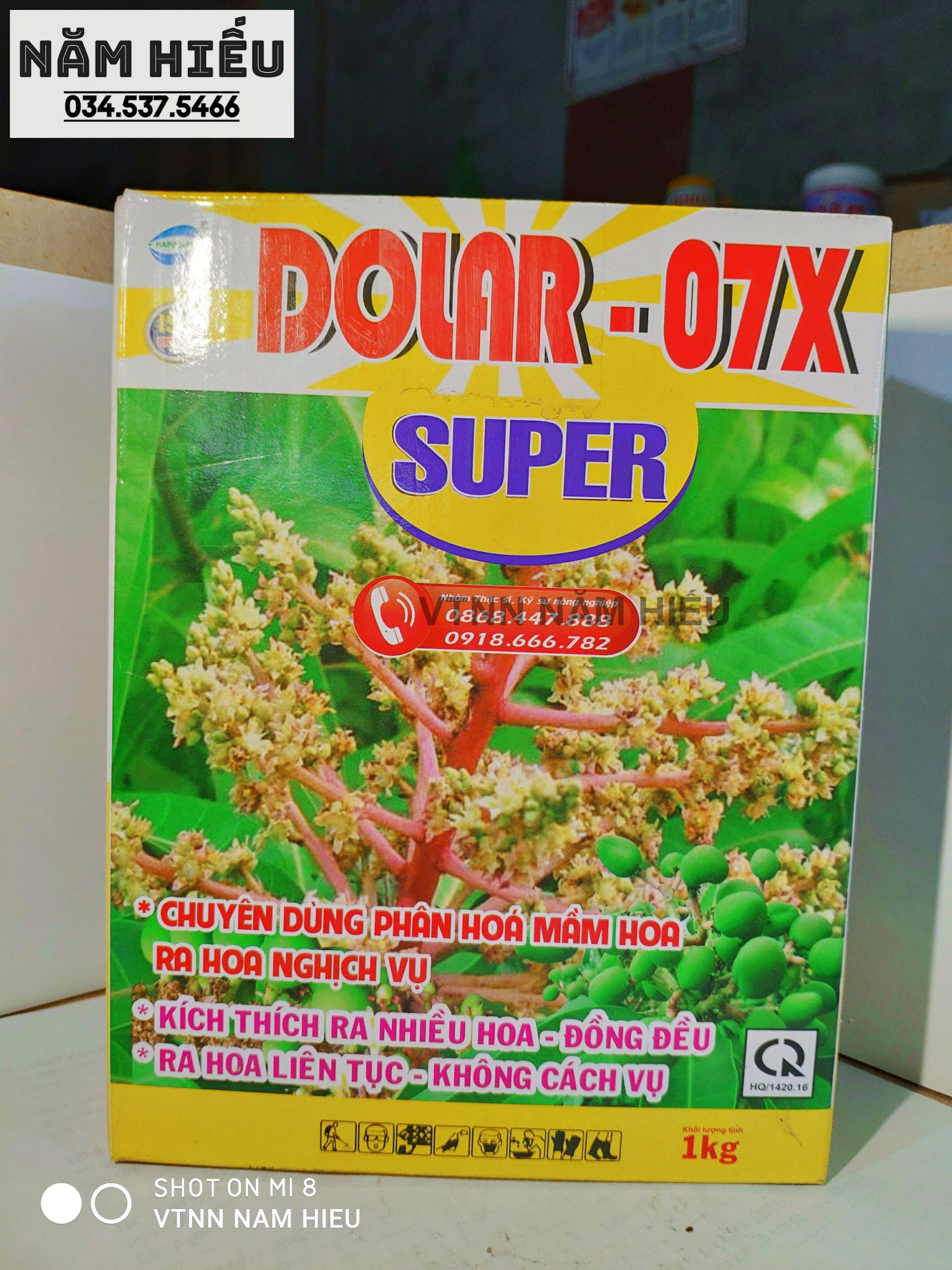 DOLA 07X SUPER - 1KG - Phân bón lá kích thích ra hoa đồng loạt Ra hoa nghịch vụ - Kích ra hoa cực mạnh - Thiourea - thiore