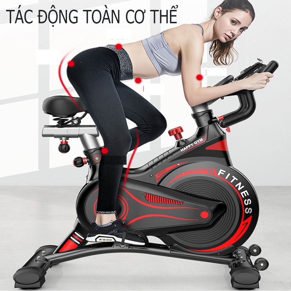 (Hàng loại I )Máy tập thể thao xe tập thể dục tại nhà Fitness tác động toàn thân tặng kèm đồng hồ đo nhịp tim,nâng cơ giảm mỡ bụngbảo hành 5 năm