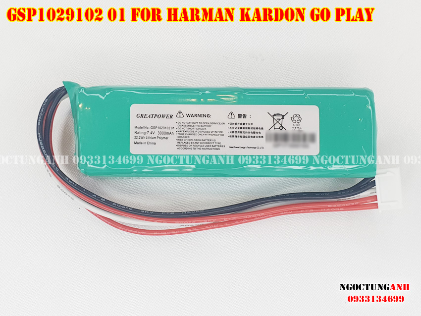 Pin gsp1029102 01 cho loa bluetooth harman kardon go play hàng original