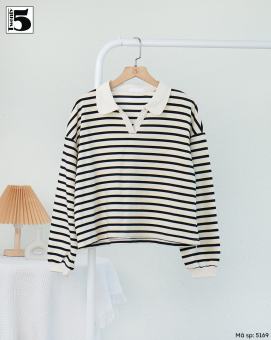 Áo thun dài tay polo, cổ V, bo chun tay Twenty.Five 5169