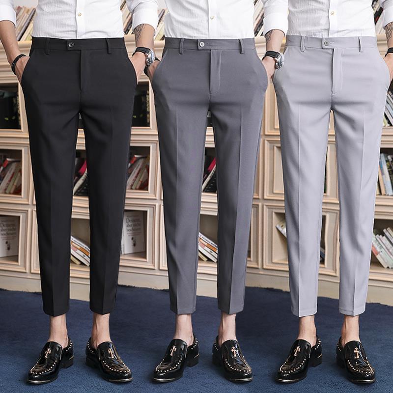 Suit Pants Spring and Summer Black Straight Pants Work Occupation