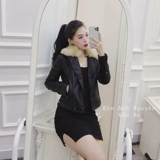 [Chính hãng] ❇❇KHOÁC DA CỔ LÔNG RỜI SIÊU HOT ĐÂY Ạ! - HÀNG QC CAO CẤP