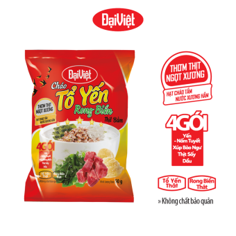 Cháo Tổ Yến Rong Biển Thịt Bằm Đại Việt Ăn Liền - Gói 50gr - Thùng 30 gói