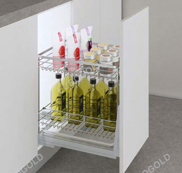 Kệ đựng gia vị nan dẹt inox 304, Kệ chai lọ gia vị nhà bếp, Kệ bếp Eurogold
