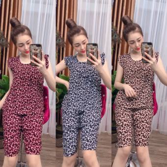 ĐỒ BỘ MẶC NHÀ HOA TIẾT DA BEO (ẢNH THẬT KÈM VIDEO) CÓ SIZE 40-75KG - TL15