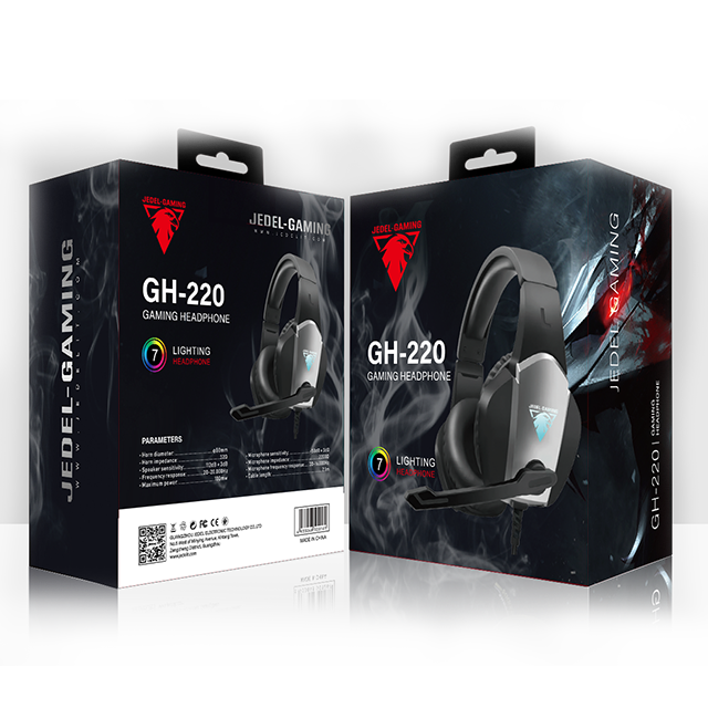 JEDEL GH-220 Gaming Headphones RGB Light 2 Pin 3.5mm Connector Clear Bass for PUBG Mine Craft LOL Fortnite Gaming Headphone, Wired gaming headset 8 A81e5895dd5639719a1f181fdfb27fee