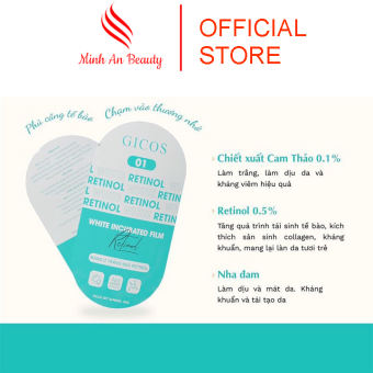 Màng ủ trắng ngủ retinol Gicos dưỡng trắng da body săn chắc và giữ ẩm cho da