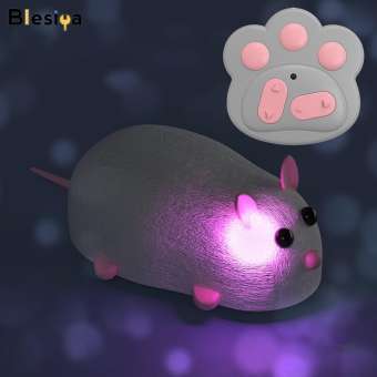 Blesiya đồ chơi cho mèo điều khiển từ xa đồ chơi thú cưng Chuột điện tử bền đổ Xô Chuột đồ chơi