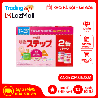 Cặp 2 hộp sữa Meiji số 9 1-3 tuổi 800g Nhật Bản