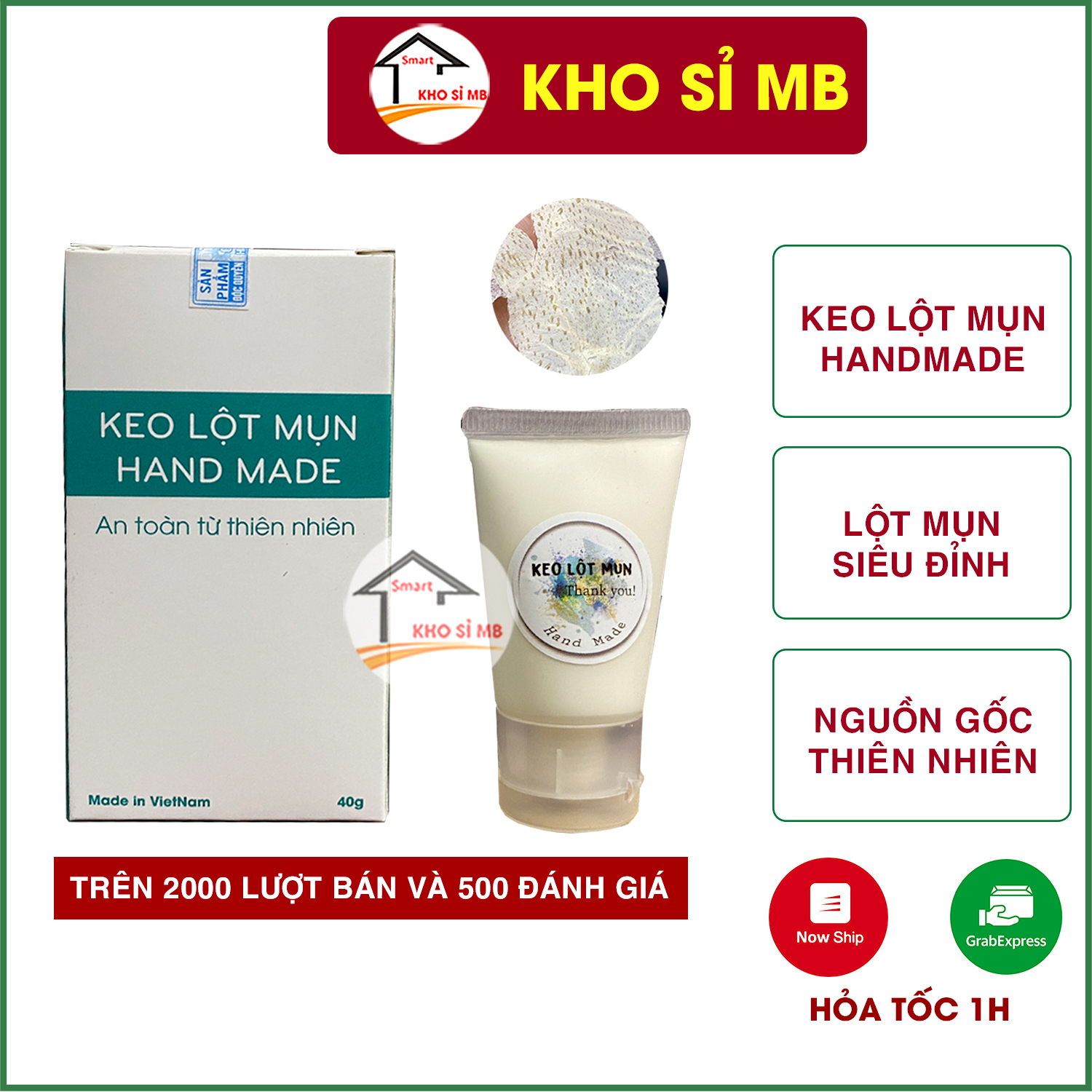 Gel lột mụn đầu đen dạng keo miếng dán lột mụn mũi làm sạch sâu hỗ trợ giảm mụn cho vùng mũi - handmade