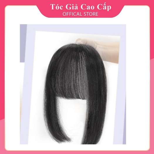 Tóc mái giả nữ đẹp dày, có bát 2 bên kiểu nhật bản, sợi tơ, PH001
