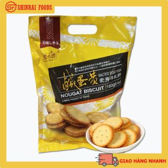 Bánh quy trứng muối mạch nha Yuki & Love Đài Loan 180gram
