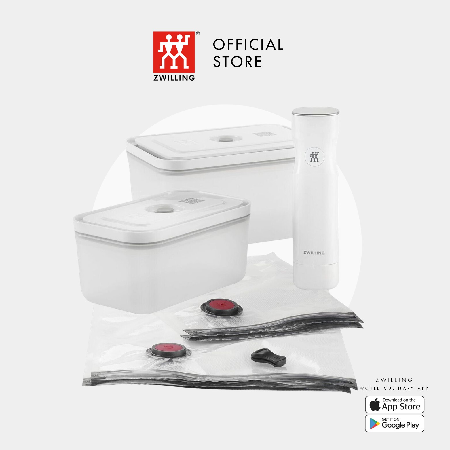 Zwilling Vacuum Storage Containers - Stainless Steel, Airtight