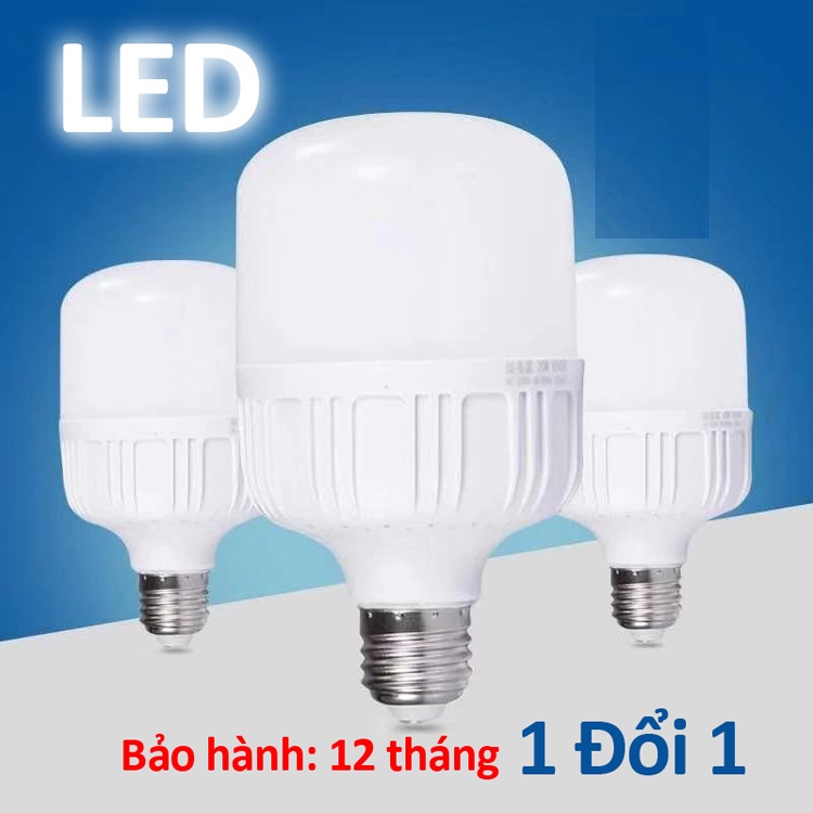 Bộ 3 bóng đèn led cao cấp 20W ánh sáng trắng - Siêu sáng - Siêu tiết kiệm điện