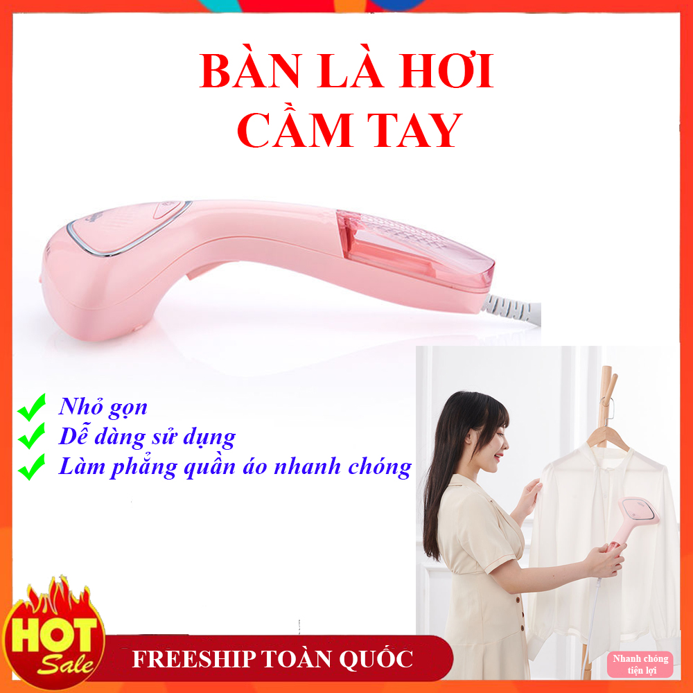 Bàn là hơi nước cầm tay, máy ủi hơi nước cầm tay, ủi hơi nước cầm tay, nhỏ gọn, tiện dụng mang theo khi đi công tác - du lịch. free ship toàn quốc