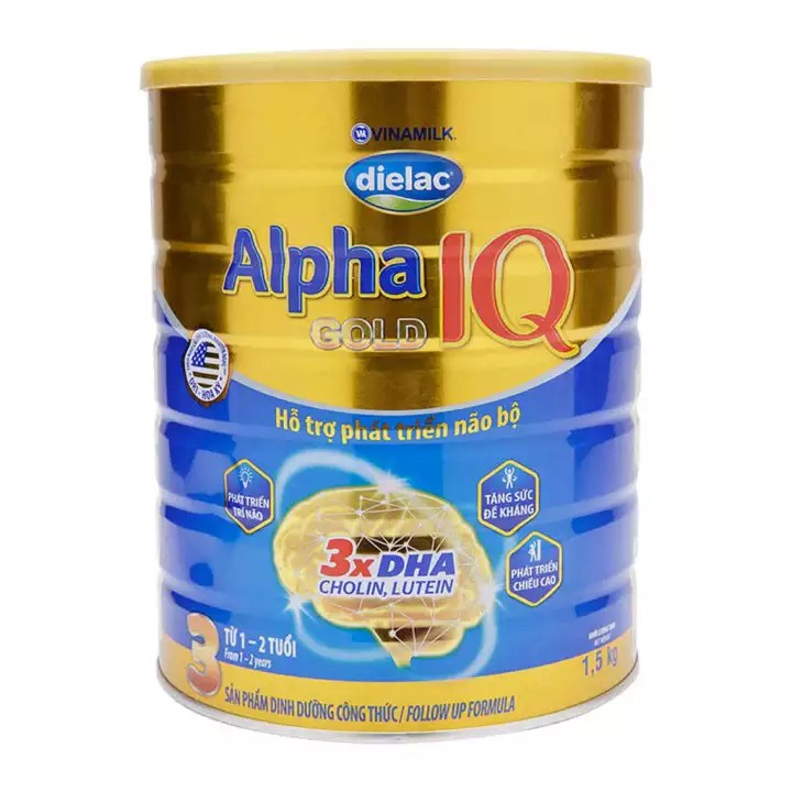 Sữa Dielac Alpha Gold IQ 3 - 4 1.5KG