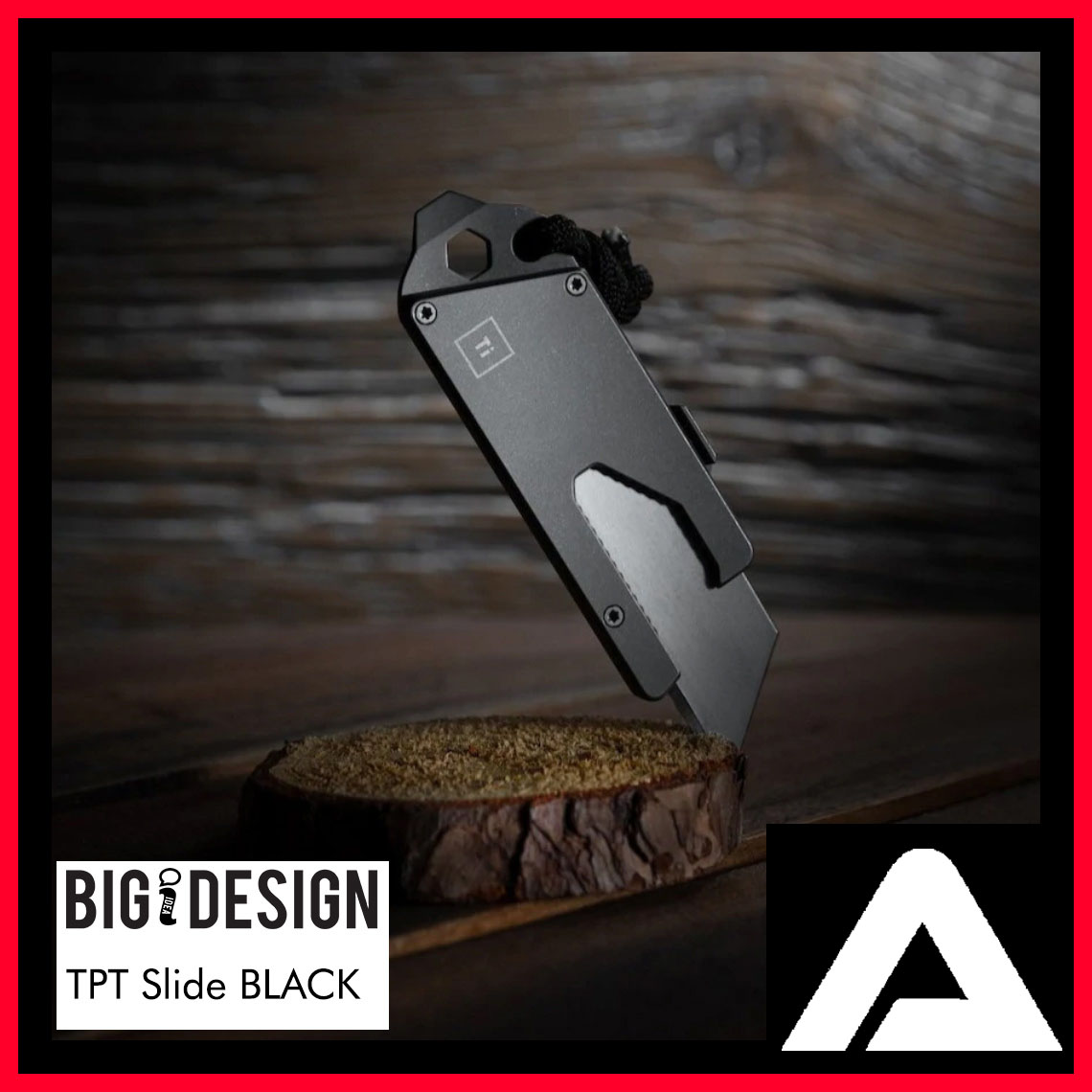 BIGiDESIGN - Ti Bit Bar 2 - Titanium Stonewashed / Black DLC - Big idea  Design - Bitbar II