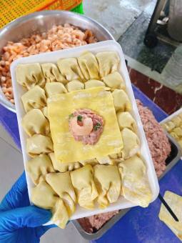 Dimsum Hoành thánh nhân tôm thịt 30 viên - khay 500gam