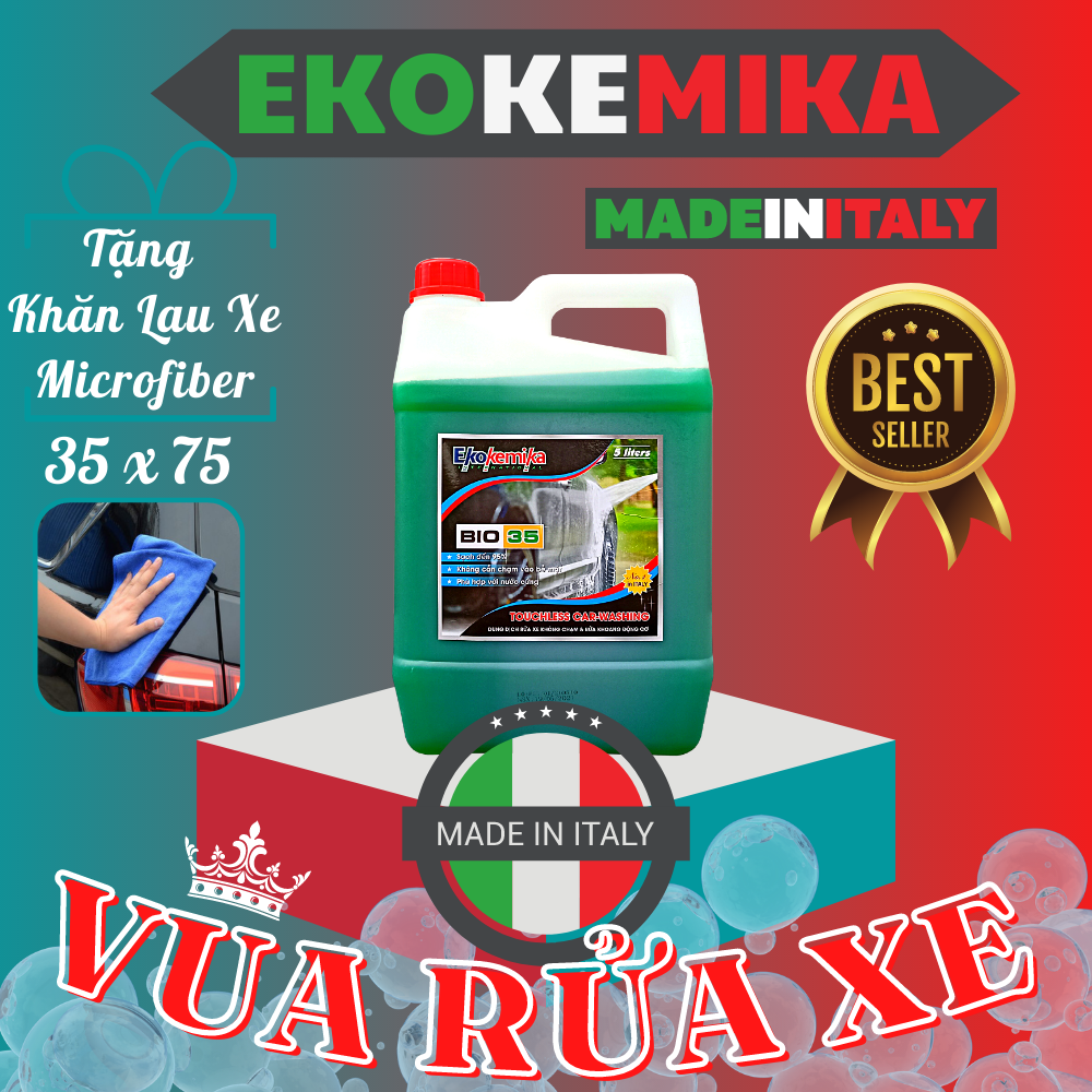 Can 5 lít dung dịch rửa xe không chạm ekokemika bio 35