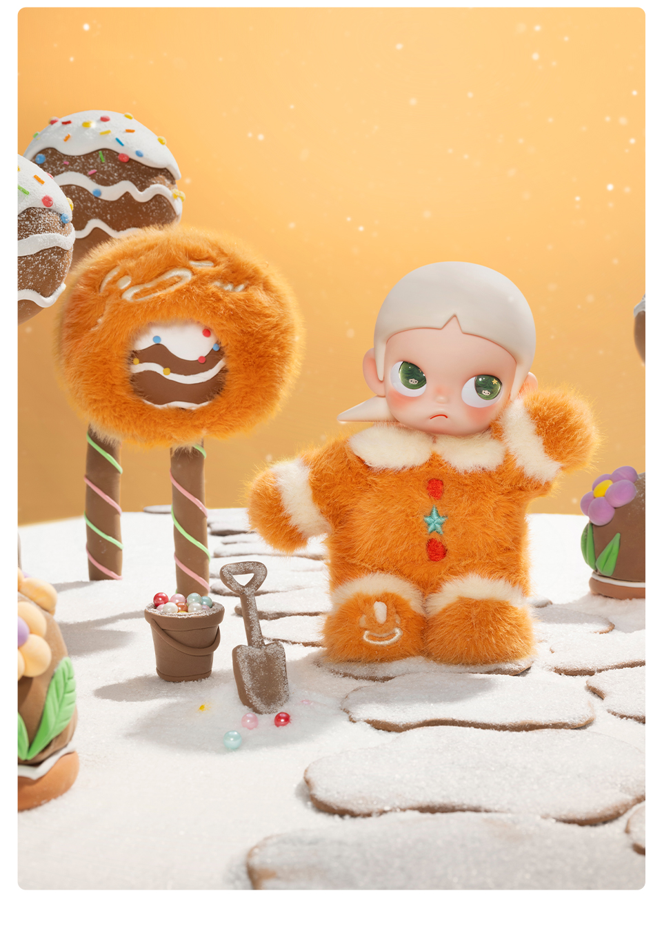 POP MART Ginger ぬいぐるみ 🩷PRE ORDER🩷 Zsiga Gingerbread Man 1/8 Action Figure Message us