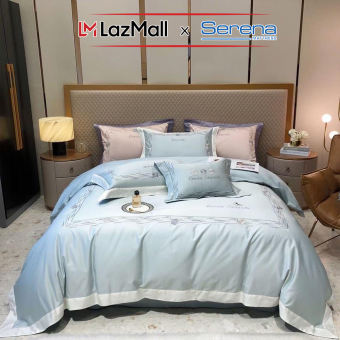 Bộ Ga giường 5 Món Sang Trọng Lụa Satin Cao Cấp Chính Hãng Chuẩn Khách Sạn 5 Sao Set Bộ Vỏ Chăn Ga Ra Gối Nệm Đệm Mền Trần Chần Bông Phủ Trải Giường Ngủ Phi Lụa Satin 5 Món Full