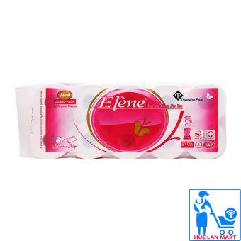 Giấy Vệ Sinh 3 Lớp Có Lõi Elene 10 Cuộn