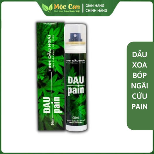 Dầu xoa bóp xương khớp giảm đau tức thì dung tích 90ml,Tinh dầu ngãi cứu Pain Oil Mộc Can