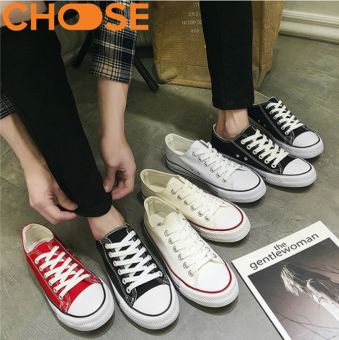 (Giao Hàng Nhanh) Bata Nam Giày Mọi Giày Lười Vải Màu Trắng Đen Phong Cách Hot 2018 0202