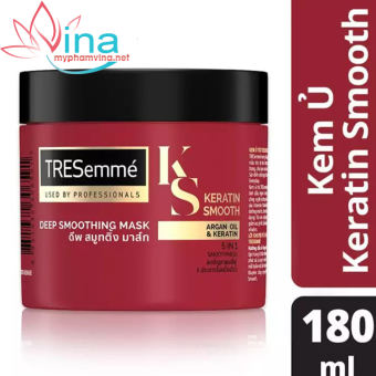 KEM Ủ TÓC TRESEMME KERATIN SMOOTH VÀO NẾP SUÔN MƯỢT (180ML)