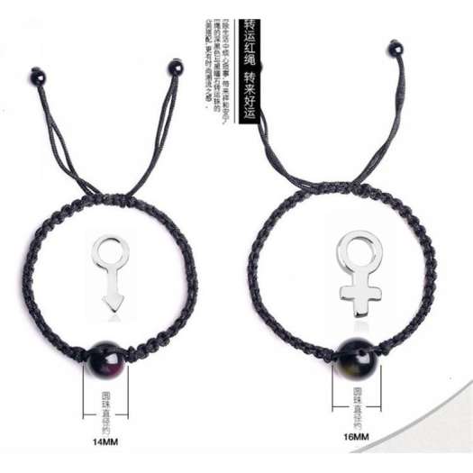 Vòng Tay May Mắn Hạt Đá Phong Thủy Đá Núi Lửa Obsidian - Đỏ