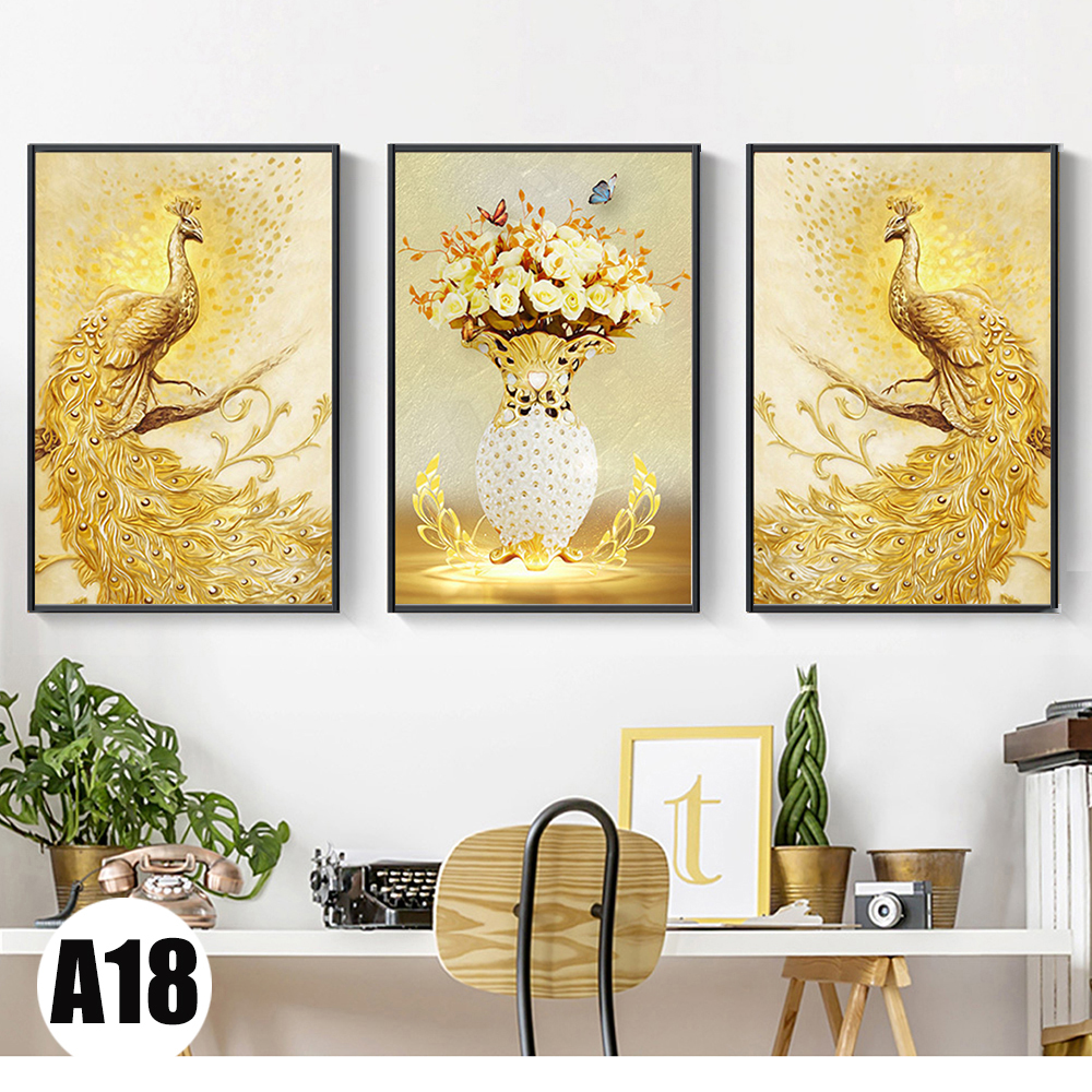 Tranh treo tường,tranh canvas công vàng