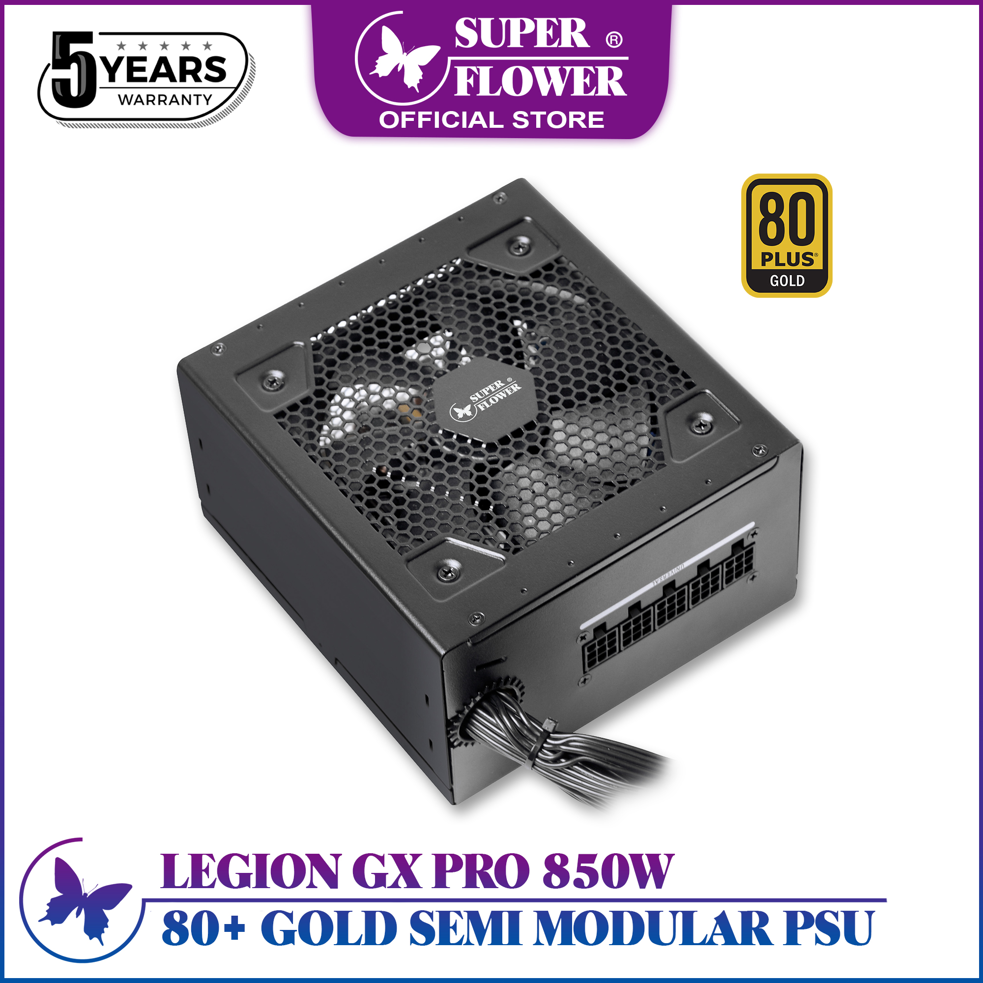 GameMax PSU True Rated 850W RGB Power Supply Fully Modular 80 Plus Gold  Certified with Addressable RGB Light for PC Power Supply - AliExpress